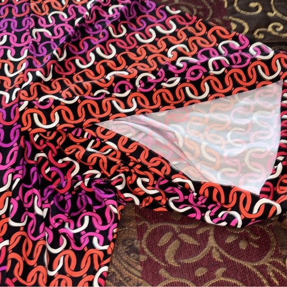 Trina Turk Womens LARGE Echo chain print swim Kimono Tunic cover up NEW - Picture 15 of 16